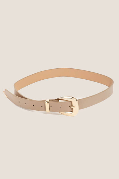 Khaki Leather Belt