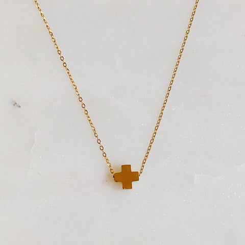 Cross Necklace Gold