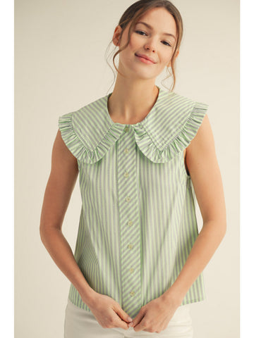 Wide Collared Top