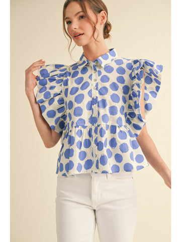 Polka Dot Peplum