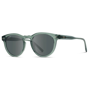Tate Sunglasses — Crystal Blue Frame / Smoke Lens