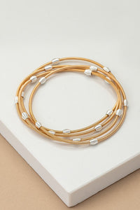 Guitar String Bracelets Gold