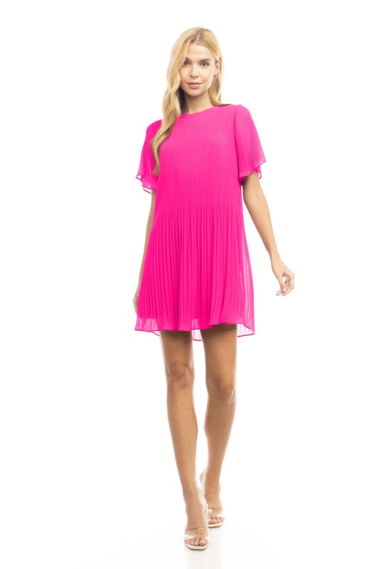 Pleated Mini Pink