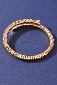 Metal Coil Bracelet Gold