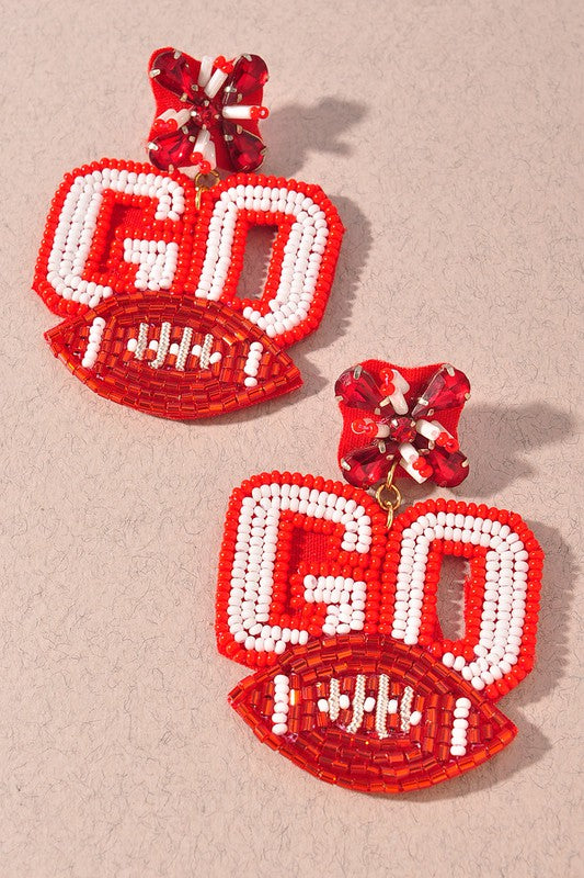 Go Football Earrings RDWH