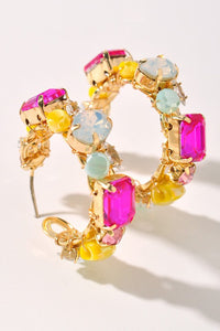 Crystal Edge Hoop