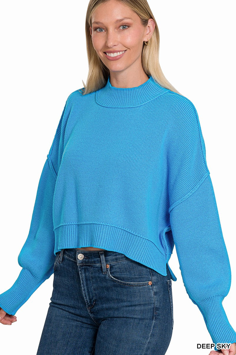 Oversized Cropped Sweater