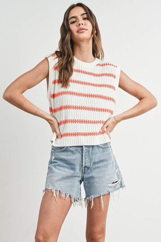 Striped Knit Sweater