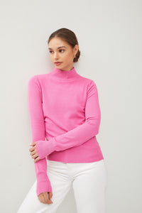 Mockneck Sweater Pink