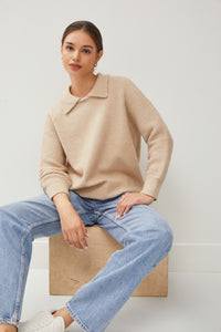Collared Sweater Oatmeal