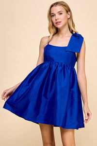 One Shoulder Bow Detail Dress
