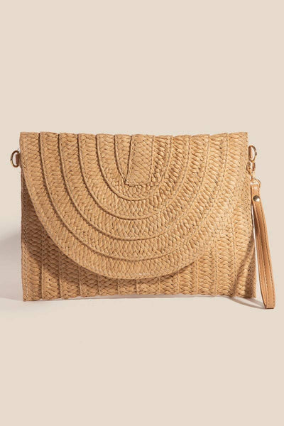 Layered Paper Braided Envelope Clutch