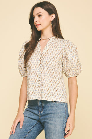 Floral Button Down Top