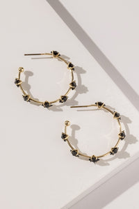 Cubic Zirconia Hoop Earrings GBK