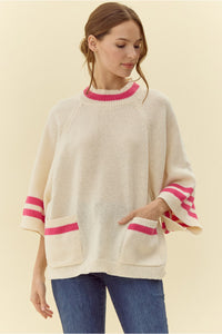 Bell Sleeve Knit Sweater Cream