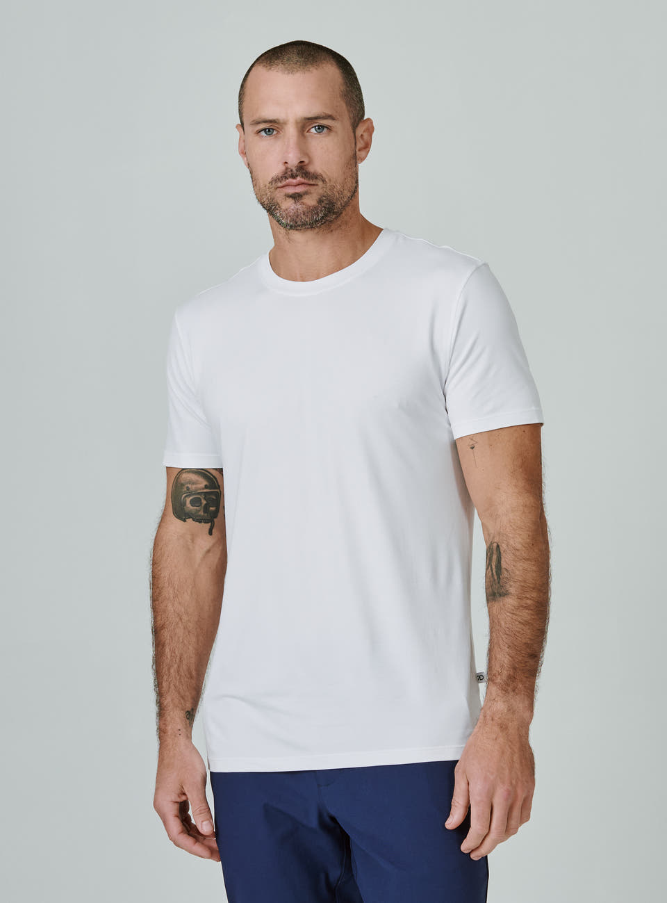 Crew Neck Short Sleeve — White