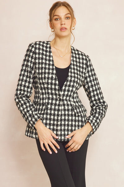 Houndstooth Blazer