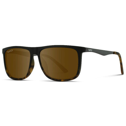 Jacob Sunglasses — Matte Black Tortoise/ Brown Lense