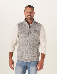Lincoln Fleece City Vest — Grey