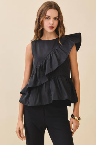 Cascade Ruffle Peplum