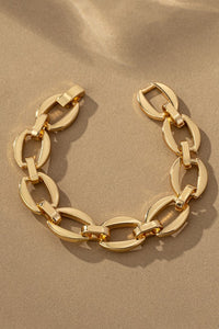 Brass Chunky Link Bracelet
