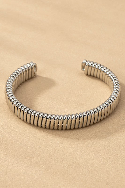 Coil Cuff Silver