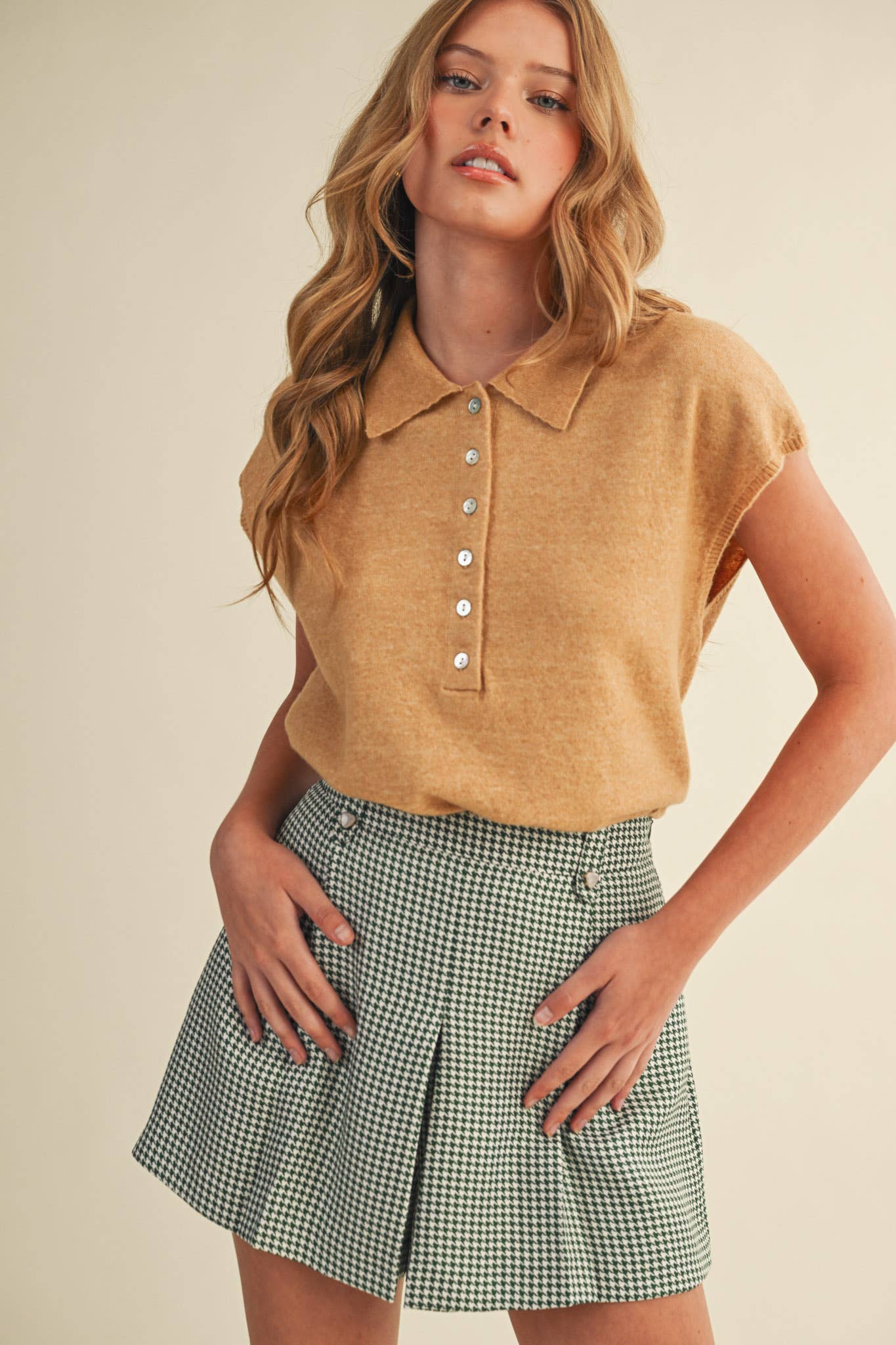 Collared Sweater Taupe