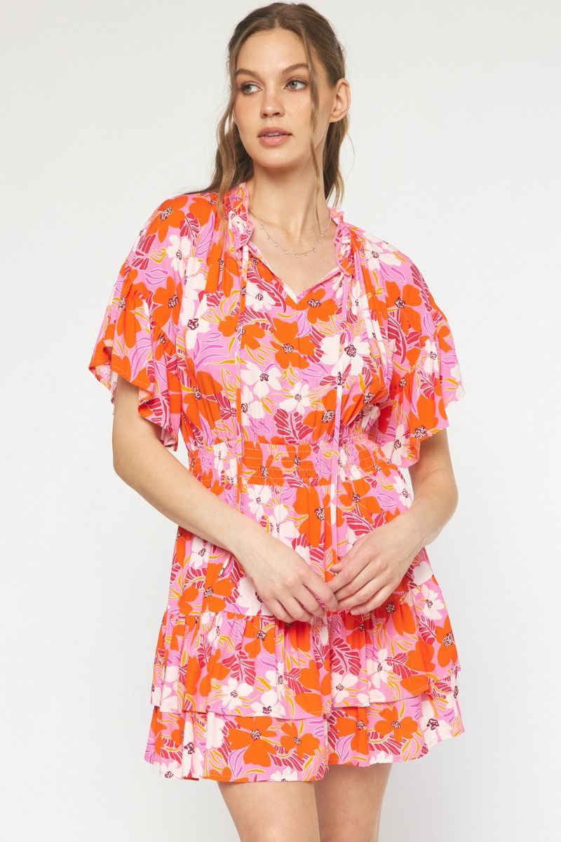 Floral Tiered Mini Pink