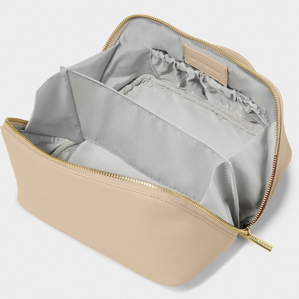 Make Up and Wash Bag Light Taupe