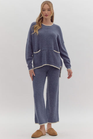 High Waisted Knit Pant