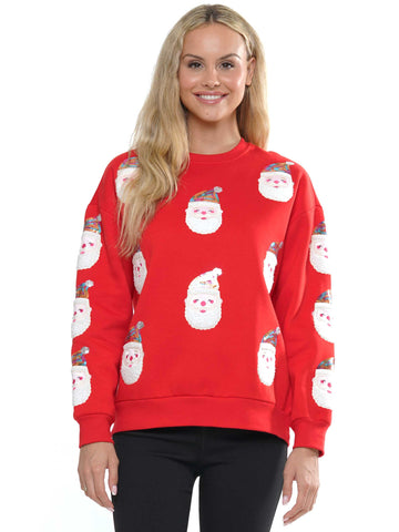 Santa Clause Sweater Red