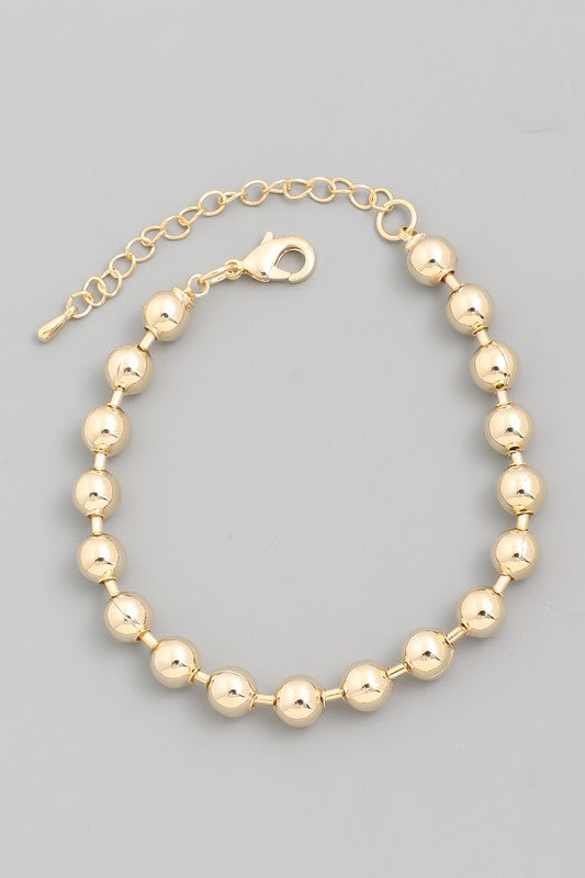 Ball Chain Bracelet Gold