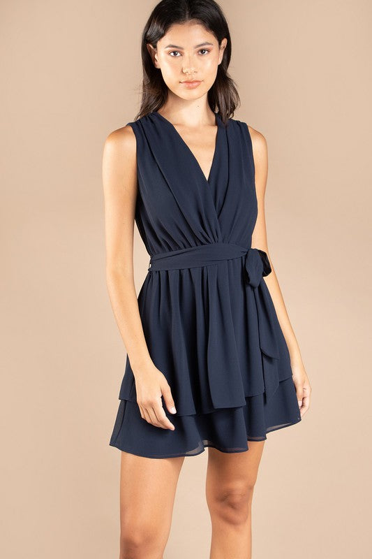 Flare Dress Navy