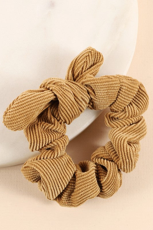Corduroy Scrunchie Camel