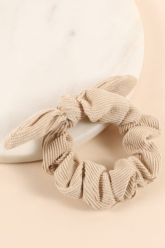 Corduroy Scrunchie Beige