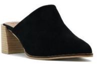 Heeled Mules Stephanie-01 Black Suede