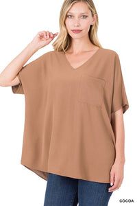 Dolman Sleeve Top Cocoa