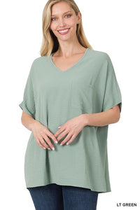 Dolman Sleeve Top Lt Green