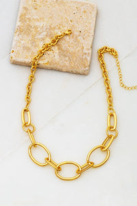 Chunky Link Necklace Gold