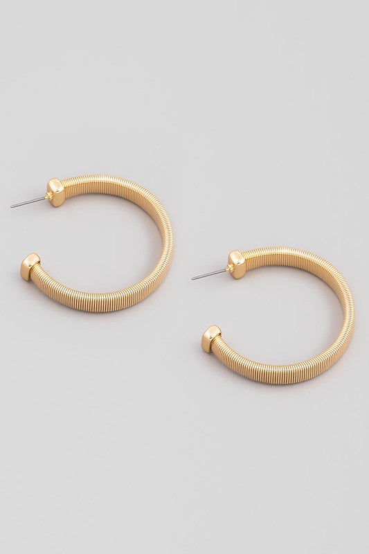 Snake Chain Earrings Gold