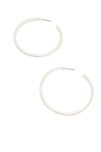 Opal Earrings Matte Silver