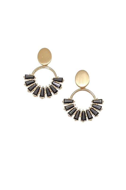 Celia Earrings Black