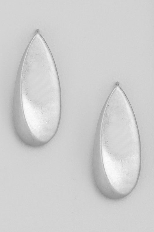 Teardrop Dangle Earring Silver