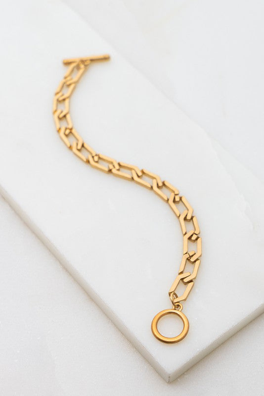 Chunky Curb Chain Bracelet Gold