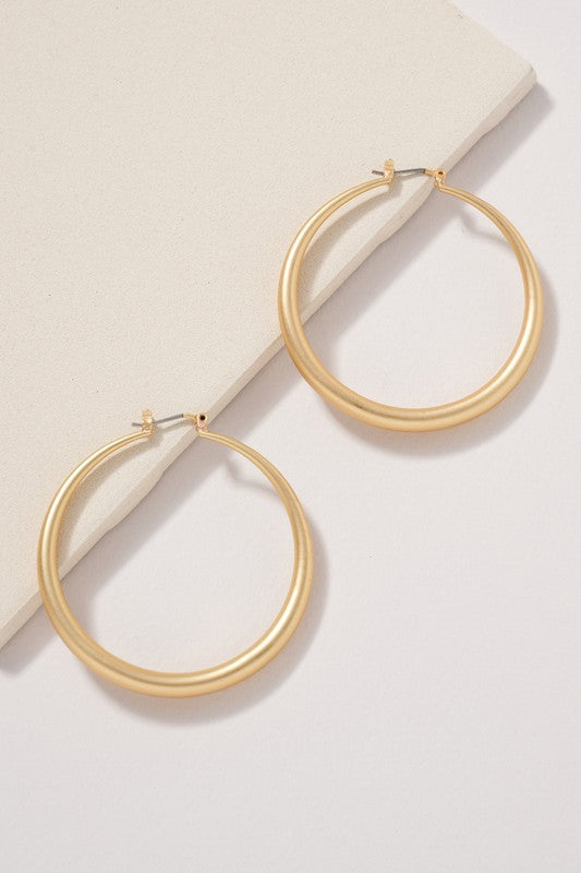 Large Simple Hoop Gold