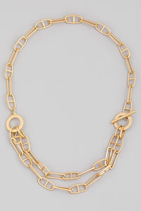 Link Chain Necklace White Gold