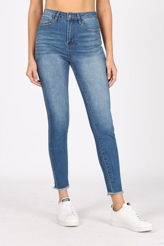 High Rise Skinny Ankle Jeans