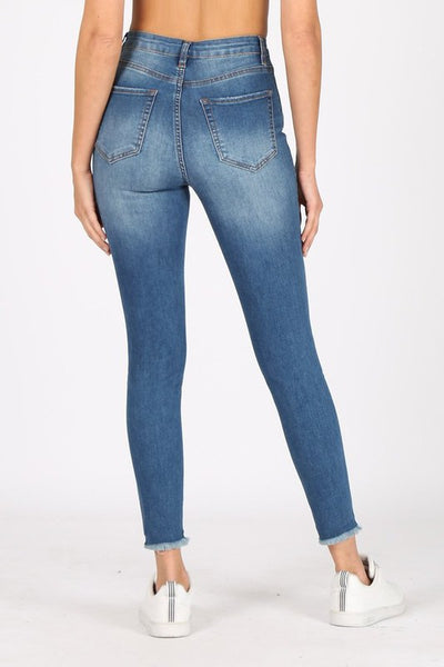 High Rise Skinny Ankle Jeans