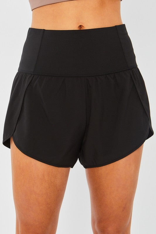 High Waisted Athletic Shorts Black