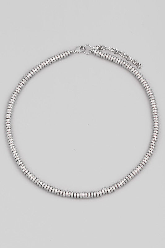 16 Inch Twist Necklace Silver